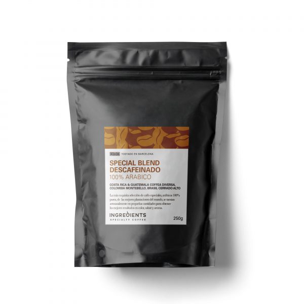bolsa de cafe blend ingredients descafeinado 250g